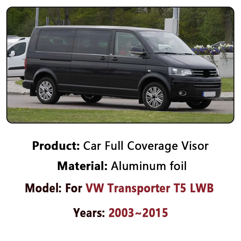 

Солнцезащитные шторки-наклейки для Volkswagen VW Transporter T5 Caravelle Multivan LWB 2003~2015, светоблокирующие, автоаксессуары