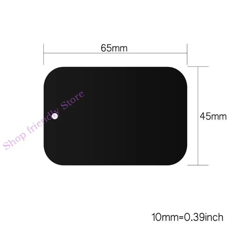 594A Metal Plate Car Mount Magnet Phone Holder Adhesive Sticker Round Square
