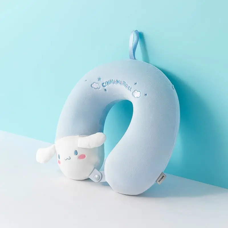 

Kawaii Sanrio Anime Cinnamoroll Hello Kitty Cotton U Pillow Cute Cartoon Kuromi My Melody Neck Guard Nap Throw Pillow Gifts Toys