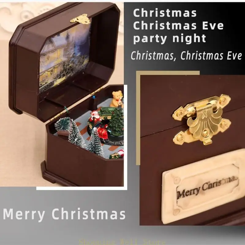 KX4B świąteczne LED Music Box Xmas Derde Sound Skarb