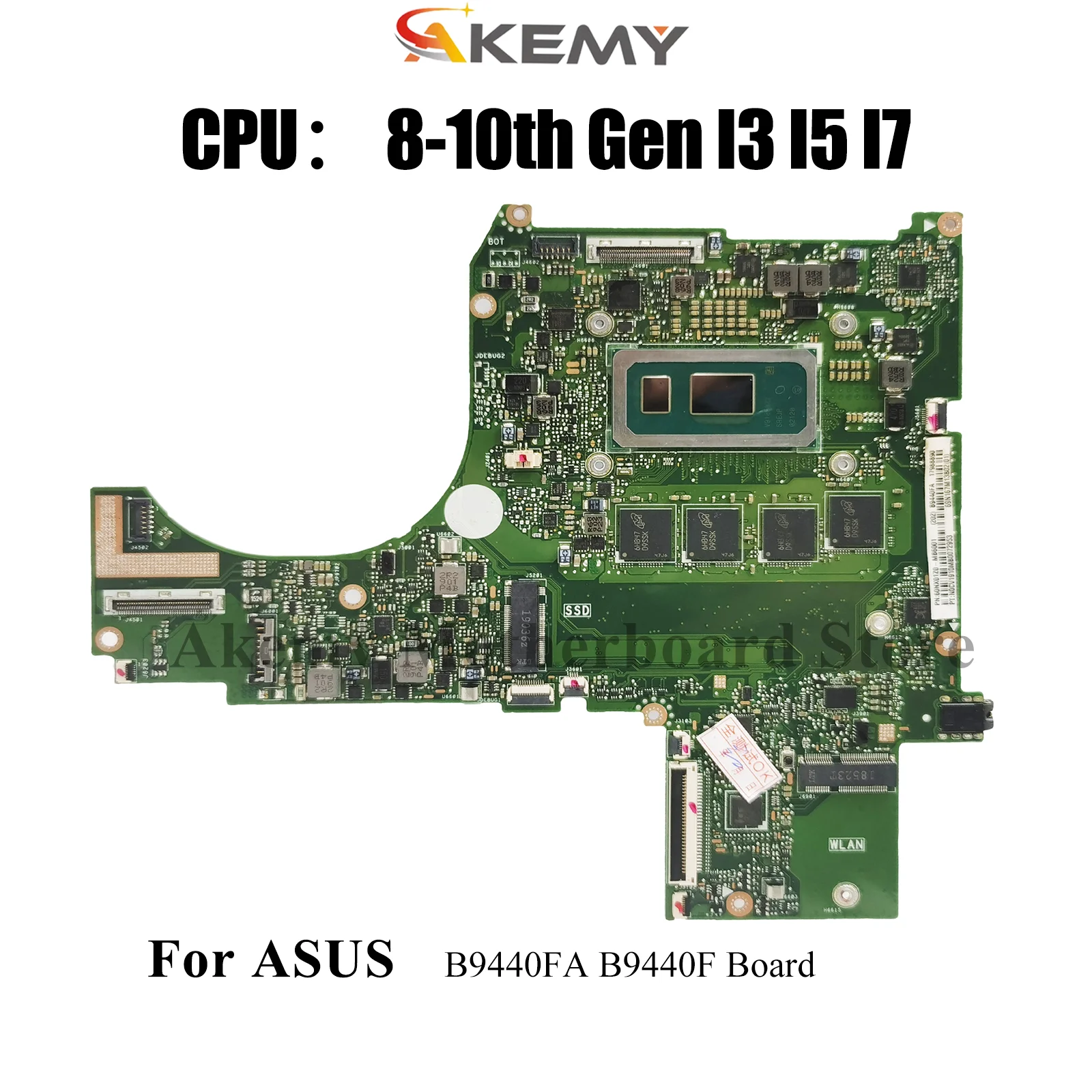 

B9440FA Laptop Motherboard For ASUS ExpertBook B9440F B9440FA Notebook Mainboard With I3 I5 I7 CPU 100% tests OK fast shipping