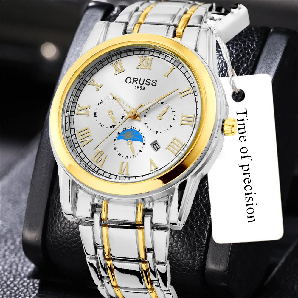Classic men's watch fashion fashion personality gentleman casual durable handsome high-grade kinematic men's watch