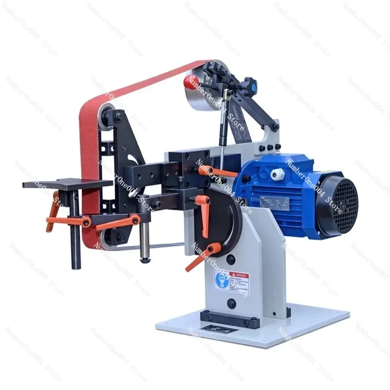 

Industrial Belt Sanding Machine, Desktop Horizontal Stepless Speed Control Sanding Machine Wood Metal Polishing, Deburring