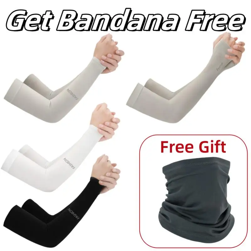 Güneş UV Koruma Uzun Eldiven El Koruyucu Kapak Kol Kollu Buz Ipek Kollu Açık Kol Serin Spor Bisiklet Voleybol