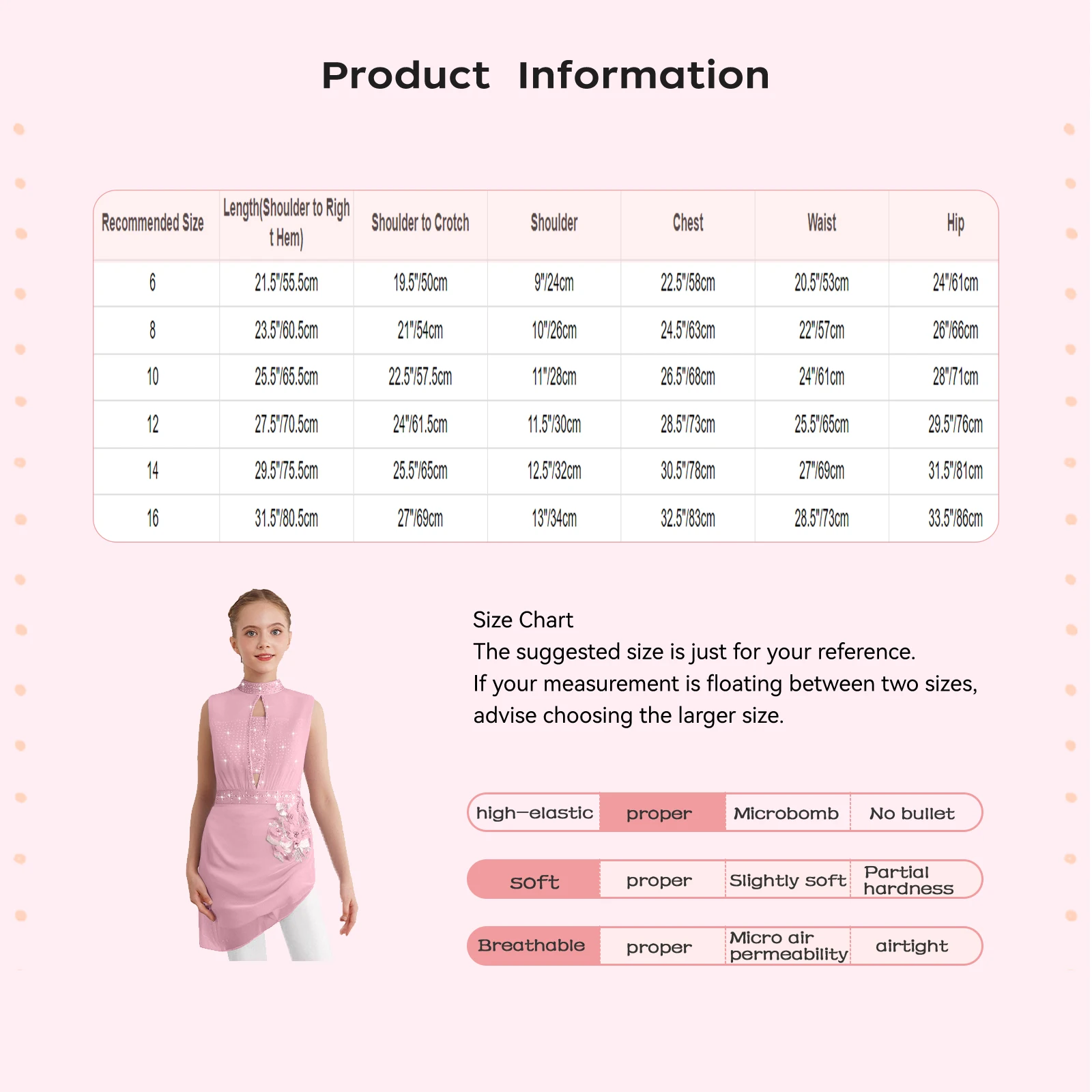 키즈 소녀 피겨 스케이팅 댄스 드레스 서정적 의상 민소매 백리스 컷 아웃 메쉬 오버레이 라인 석 아플리케 투투 드레스