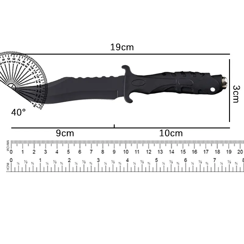 1pc Outdoor Military Tactical Knife and Wilderness Survival Knife, EDC Fixed Blade, Self-Defense, Multi-purpose Cutting Knife