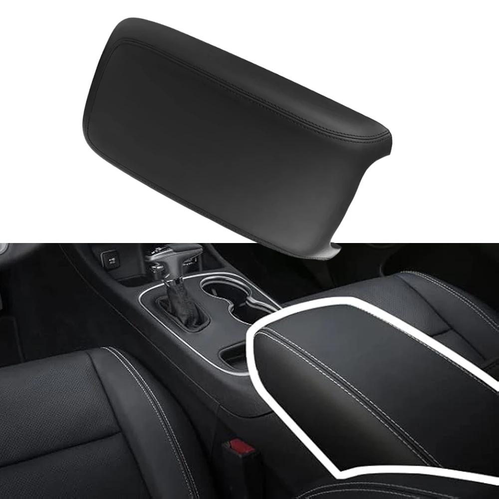 Leather Car Armrest Box Center Console Lid Armrest Cover for Chrysler 300 2015-2021 for Dodge Charger 2011-2021 1VT06DX9AI