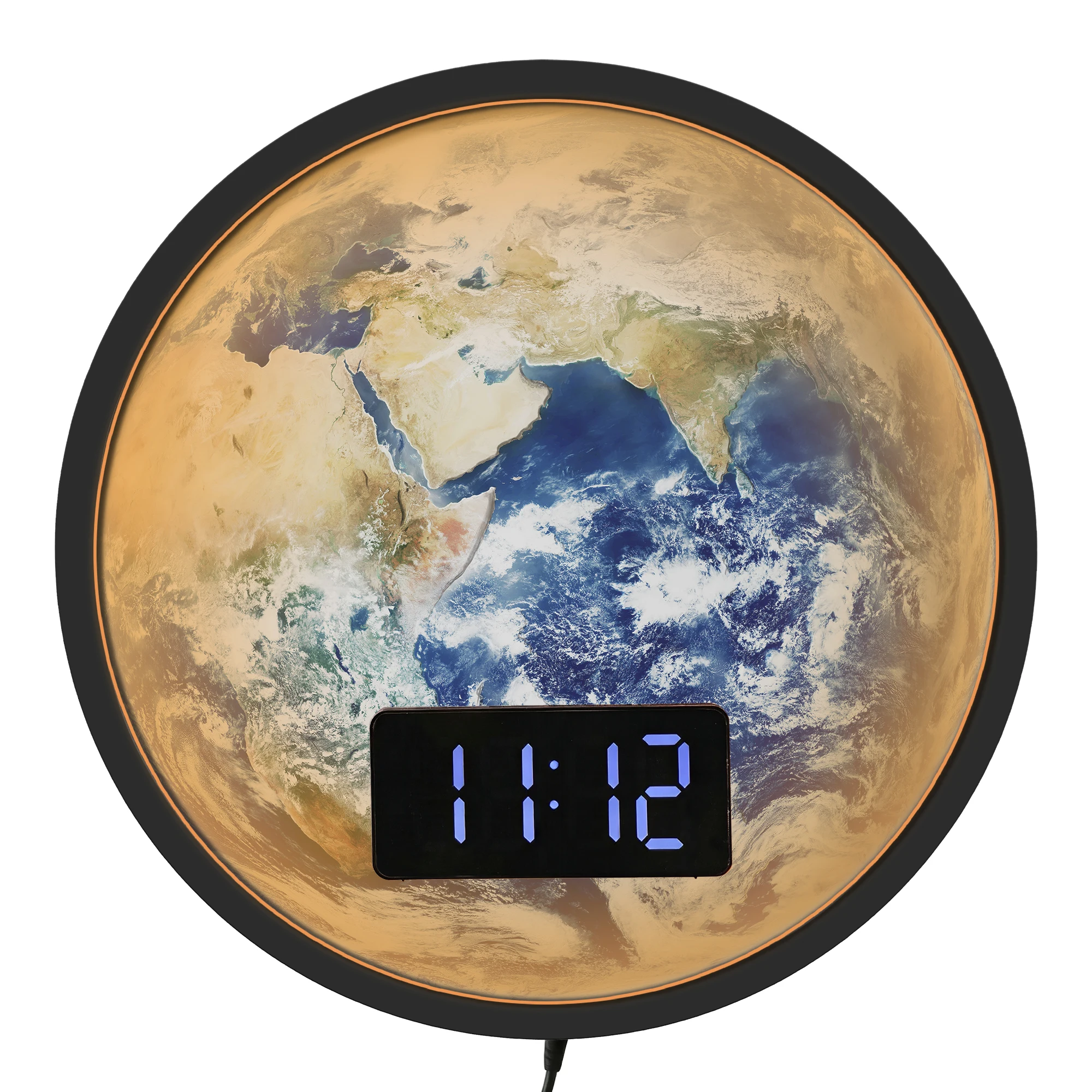 Home Office With View - Earth Globe World Map LED Night