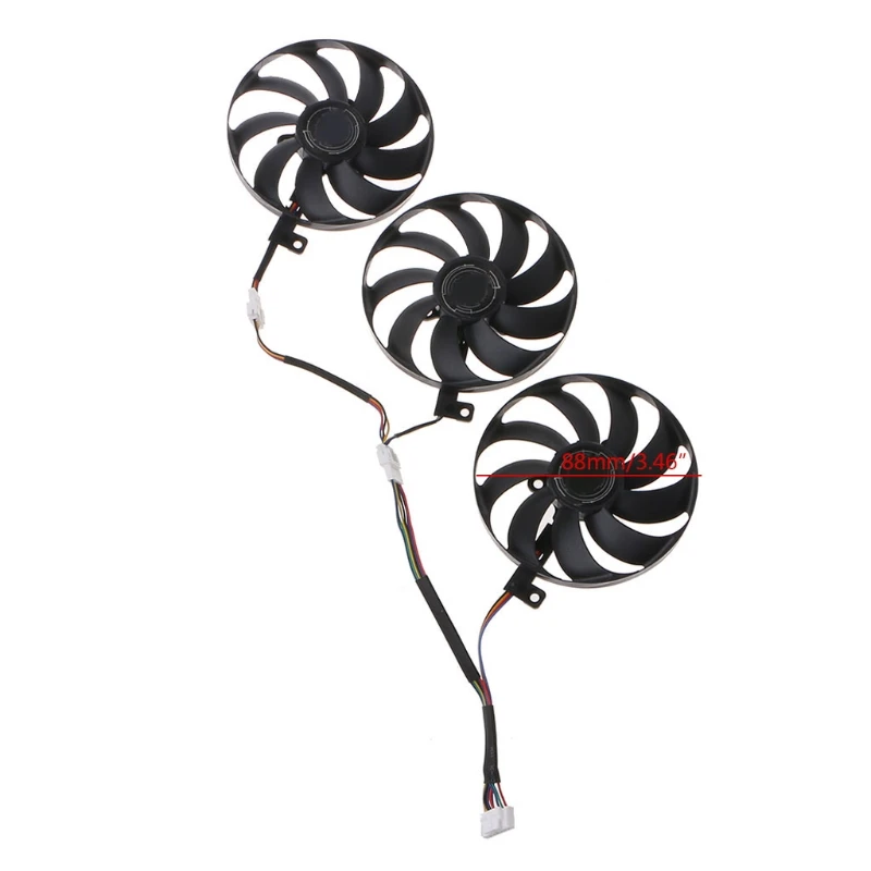 88MM 7Pin T129215SU 12V 0.5A Videokaart Koelventilator voor ROG STRIX 2080 Dropship