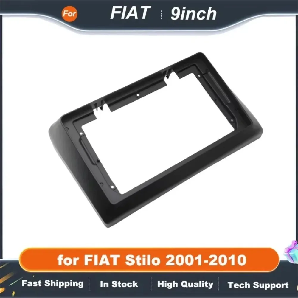 9 Inch Car Frame Fascia Adapter Canbus Box Decoder For Fiat Stilo 2001-2010 Android Radio Audio Dash Fitting Panel Kit
