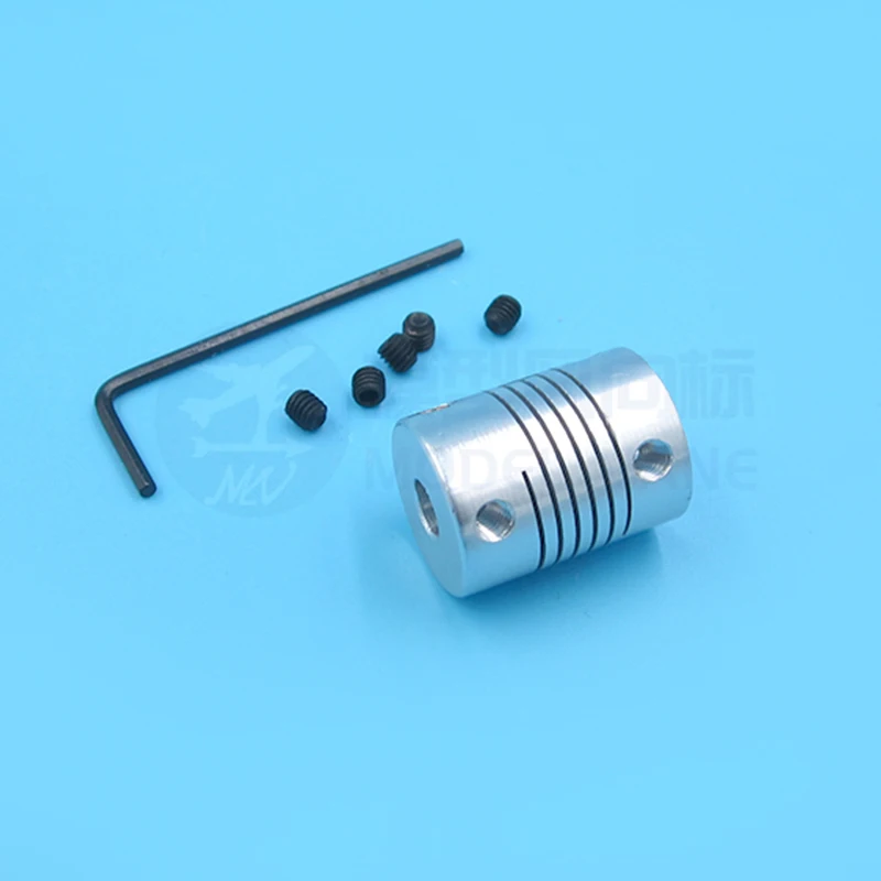 D20L25 Aluminium Elastic Coupling Coupler Model Shaft Connector 3mm/4mm/5mm/6mm/6.35mm/7mm/8mm/10mm for RC Model Car Boat