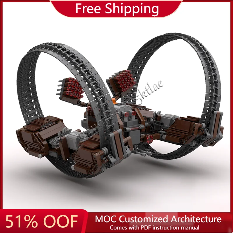 1044 Elementy Wykwintna Seria Droidów Hailfire Modułowe Kreatywne Klocki Model Edukacyjny Puzzle dla Dzieci Popularne Prezenty