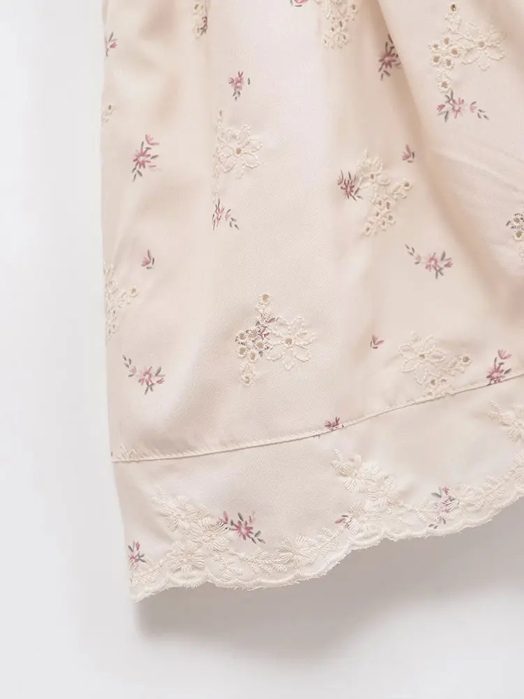 2025 Summer Sexy Chic Embroidery Women Dress Solid Cami Sleeveless Zipper Ruffles Short Dress Fashion Dress