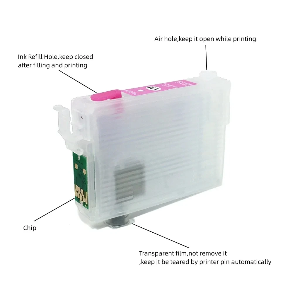 73N T0731N-T0734N Refill Ink Cartridge with ARC Chip for Epson TX209 TX110 TX210 TX300F TX121 TX400 TX409 TX550W TX610 TX600FW