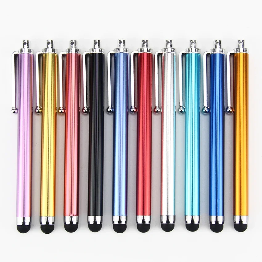 

100PCS Universal Mini Metal Micro Fibre Stylus Mesh Fiber Tip Touch Screen Stylus Pen For iPhone Samsung Smart Phone Tablet PC