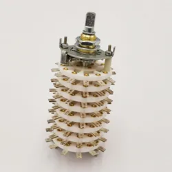 1pc Ceramic Channel Band Rotary Switch Selector 8P11T 8-Pole 11-Position 8 Deck KCZ 10W8D Cap A03/K7-2