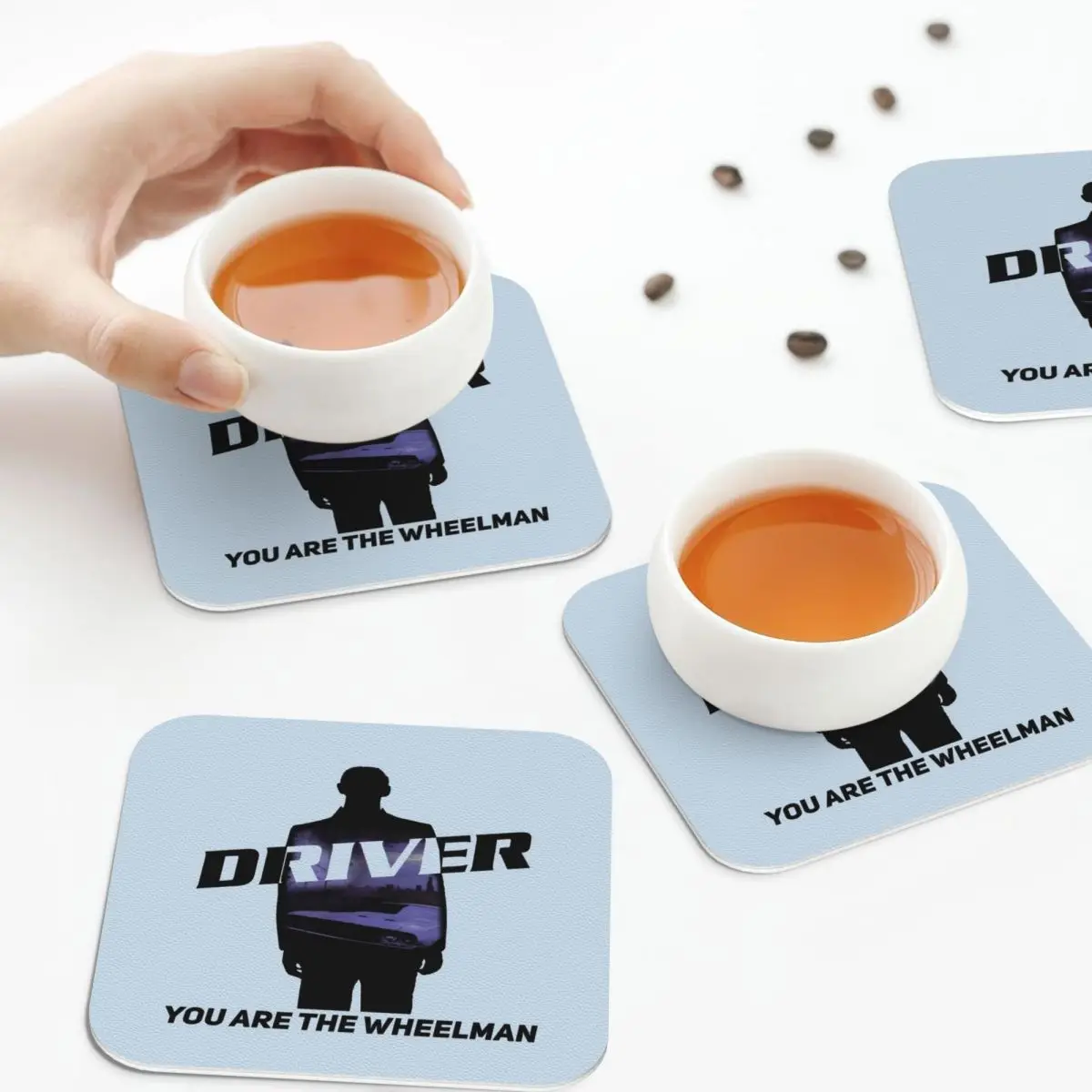 

Подставки для инвалидов, кожаные салфетки, изоляционные кофейные коврики для дома, кухни, обеденные подушечки, набор из 4 шт.