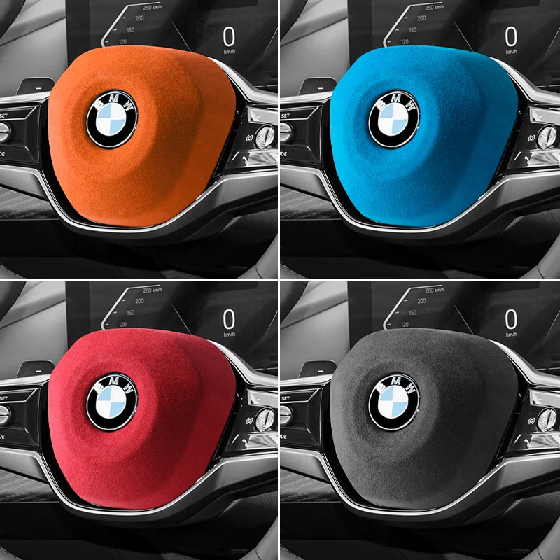 

Сделано из алькантары для BMW 5er I5 G60 X3 G45, центральные чехлы на панель рулевого колеса, наклейки на отделку салона автомобиля, аксессуары для тюнинга
