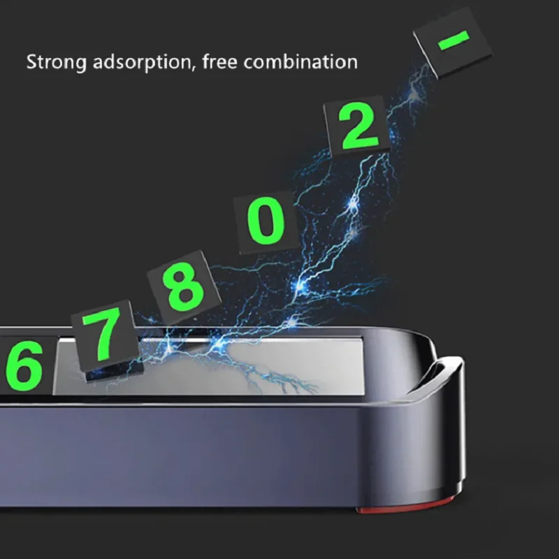 Temporary Car Stop Car Parking Phone Number Card Night Glowing Sign To Stop Car Car Accessory Must Haves Parking Gadgets