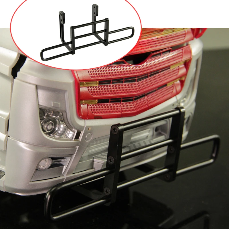 

1pcs Metal Front Bumper for 1/14 Tamiya RC Truck Car SCANIA R730 R470 R620 Benz 1850 Diy