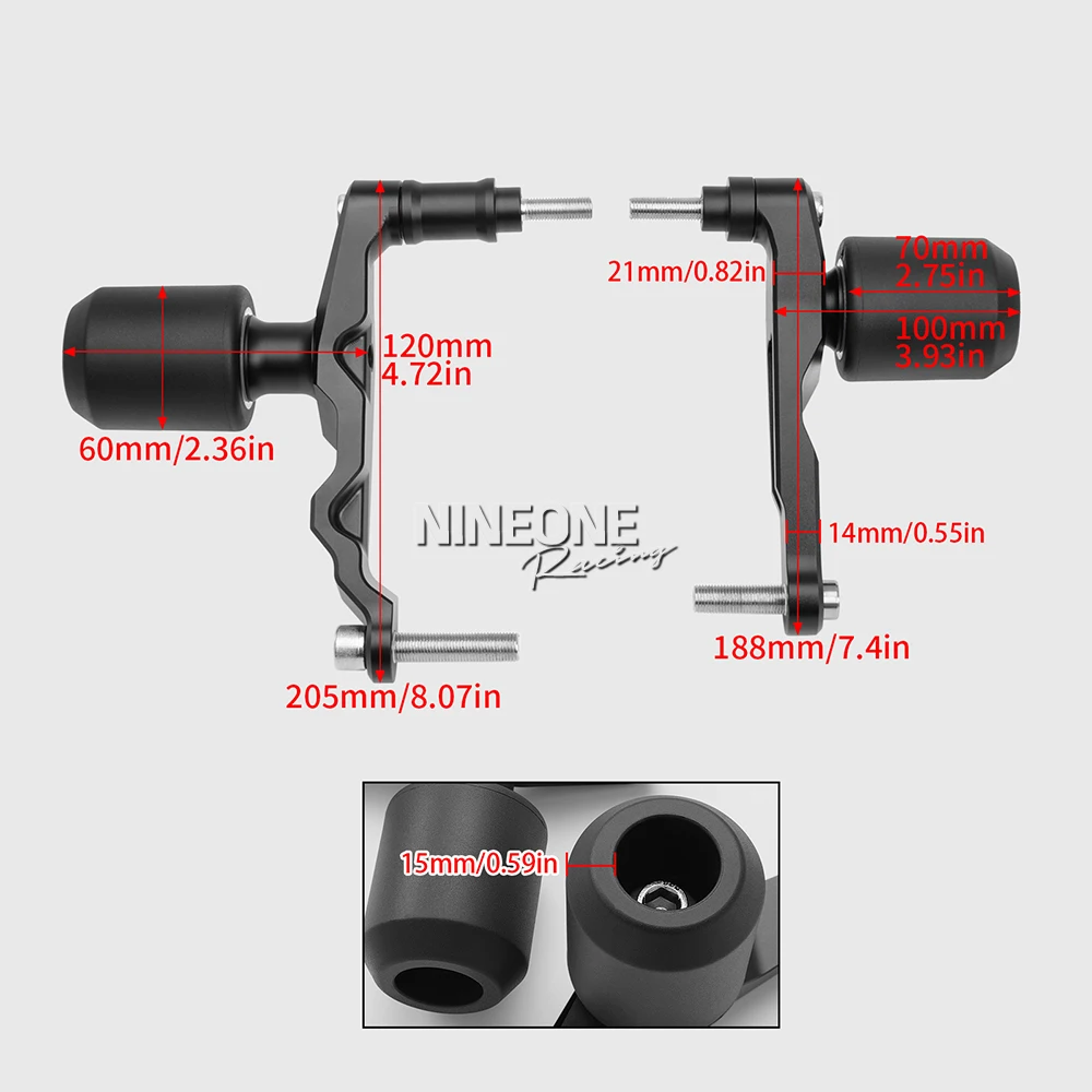 Anti Vallen Bar Frame Sliders Anti-collision Kuip Guard Voor Honda CBR650R CB650R CBR 650R CB 650R E-Clutch 2024 2025