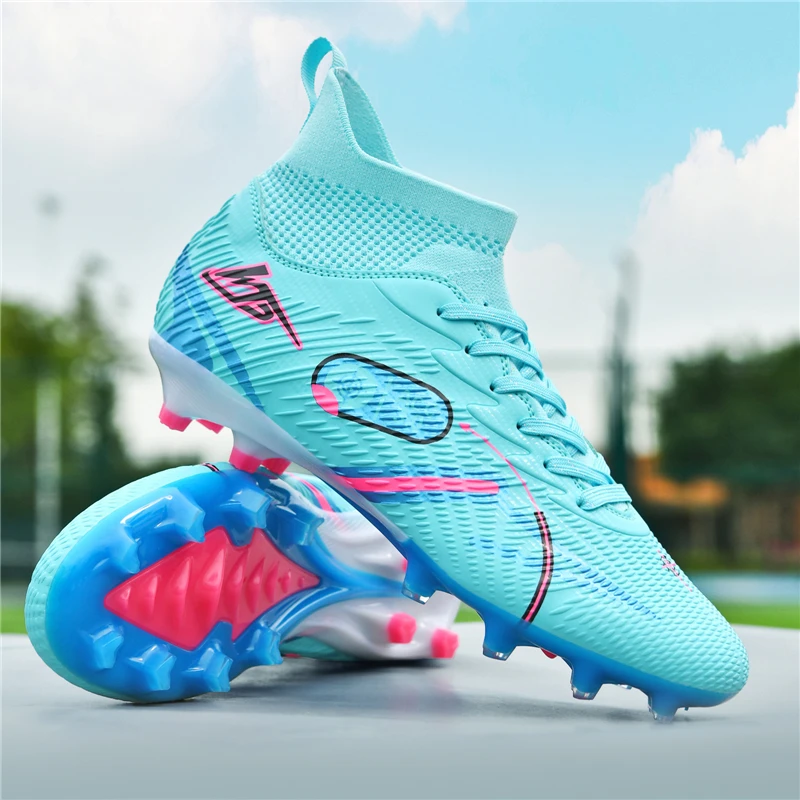 

Stylish Men's Soccer Boot Large Size 32-46 TF/FG Fast Soccer Sneakers Teenager Outdoor High Top Men Football Shoes Cleats