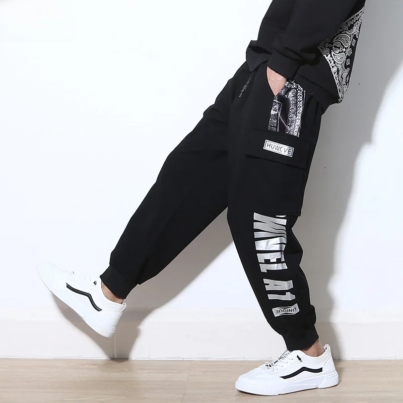 

Men's Fce Lined Workwear Sports Pants Loose plus Size Winter Casual Trousers Teenagers Boys plus Elastic Stretch Cotton Blend