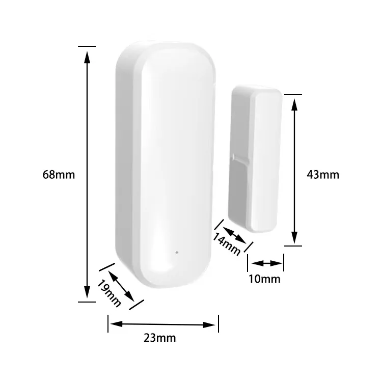 Sensor inteligente Wifi ZIgbee para puerta y ventana, Detector de encendido y apagado, Notificación por aplicación, alarma de seguridad para el