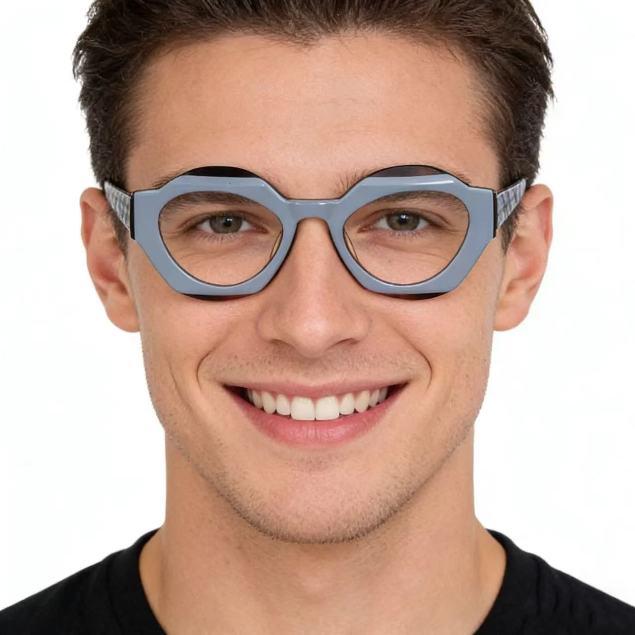 

Men's Spectacle Frame Women Hand Made Glasses Clear Lens Brand Designer Female Acetate Glass Frame Man Vintage Eyeglasses