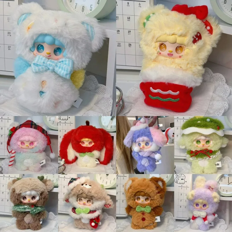 

Yooki Christmas Jingle Bell Serie Blind Box Симпатичная аниме-фигурка Mystery Box Theme Limited Плюшевая сумка-сюрприз Подвеска Игрушка Рождественский подарок