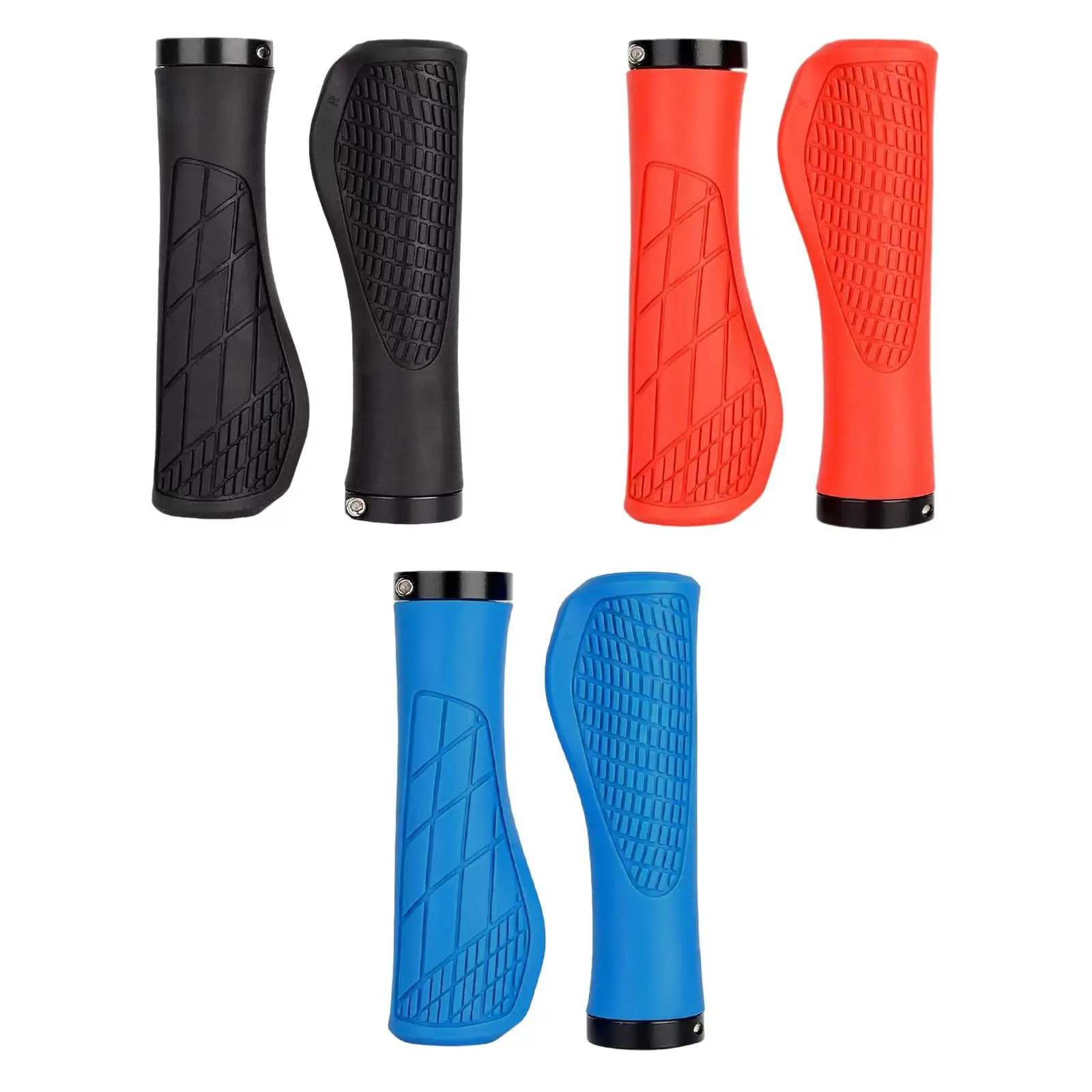 2Pcs Bike Handlebar Grips Portable Riding Accessories Bicycle Handlebar Grips for Outdoor Riding Sports BMX Mountain Road Bikes