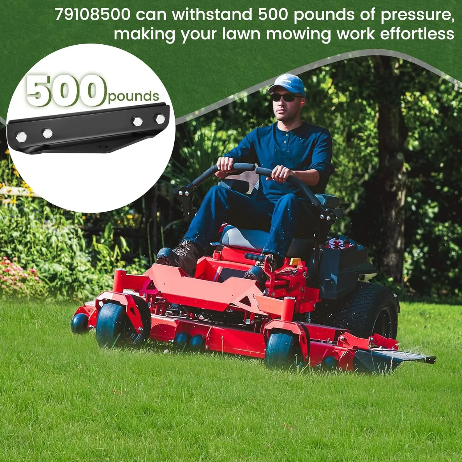 مجموعة وصلة المقطورة لـ Gravely ZT HD، PRO-Turn ZX/Z، Compact-PRO & Ariens Zenith، 500 رطل، فولاذ عالي التحمل #3