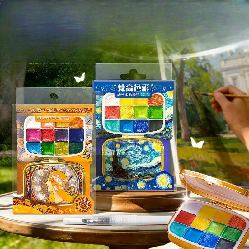 Zestaw farb akwarelowych z bro – Nail Art Van Gogh recenzja i cena