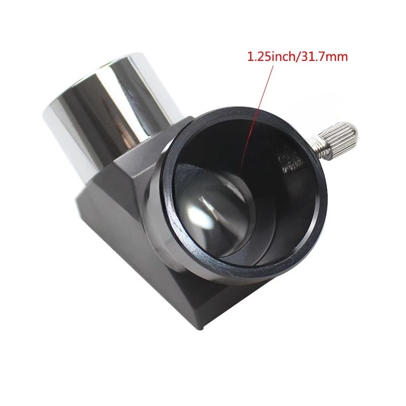 

1.25-inch 90-degree prism zenith mirror full positive image Refracting 31.7mm Astronomical Telescope metal interface