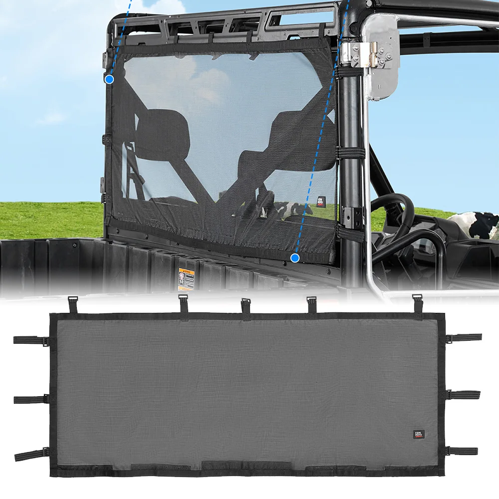 

KEMIMOTO UTV Защита от солнца и ультрафиолета, мягкая сетка для заднего окна, совместимая с Polaris Ranger XP 1000/Ranger Crew XP 1000 2017-2024