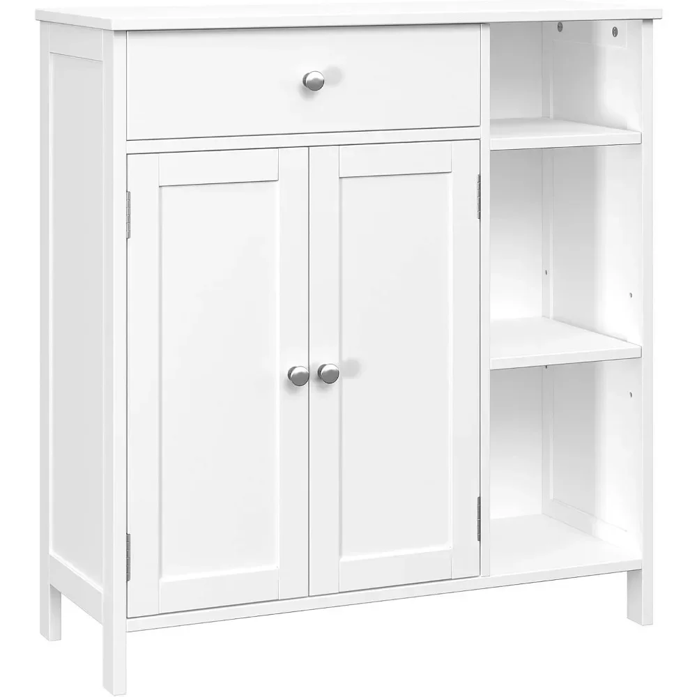 

Bathroom cabinet with doors, bathroom floor cabinet with drawers and adjustable shelves, living room storage cabinet