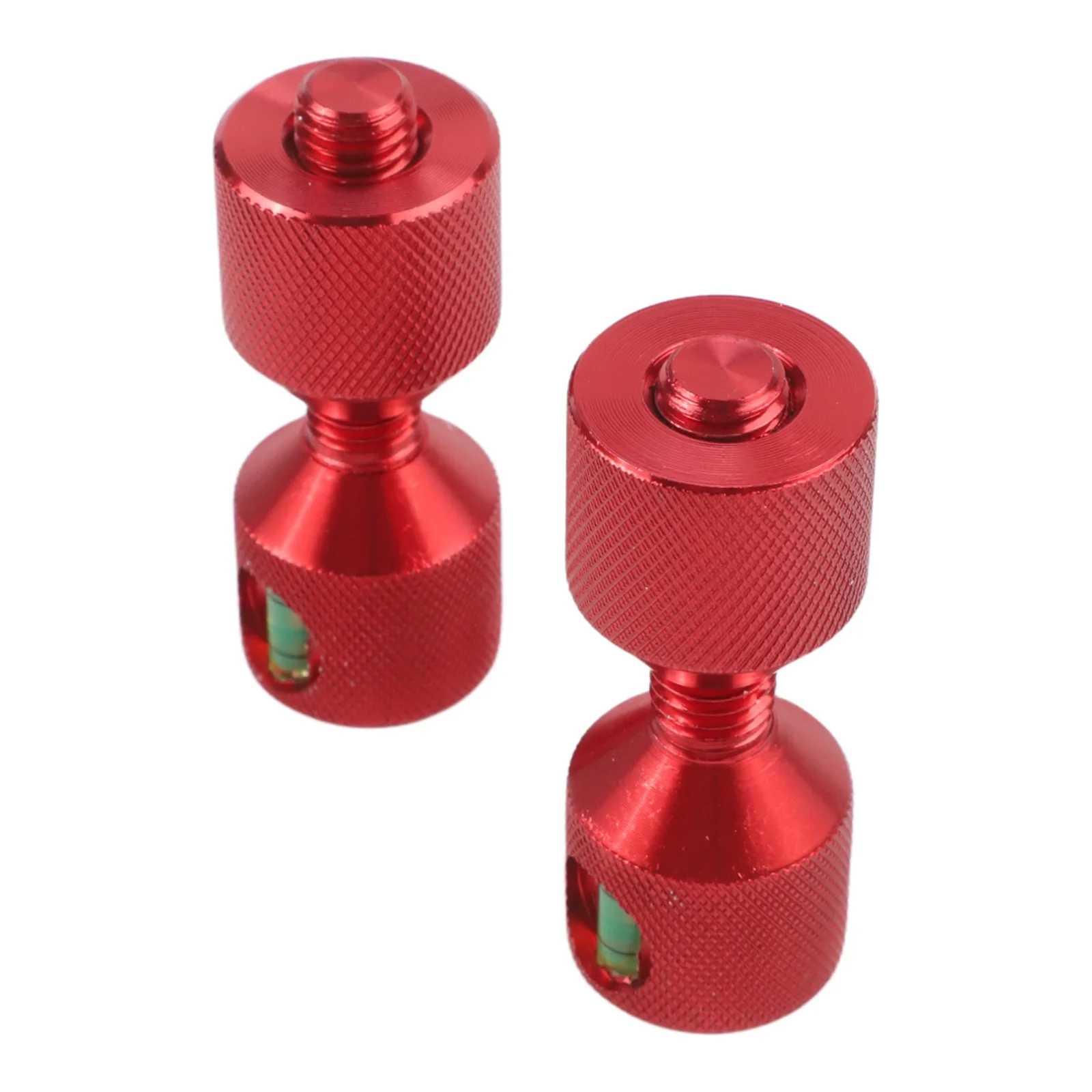 Set of 2 Two Hole Flange Alignment Pins with Level Feature for Precise 1/2 14 Inch 150LB Flange Alignment Aluminum Build
