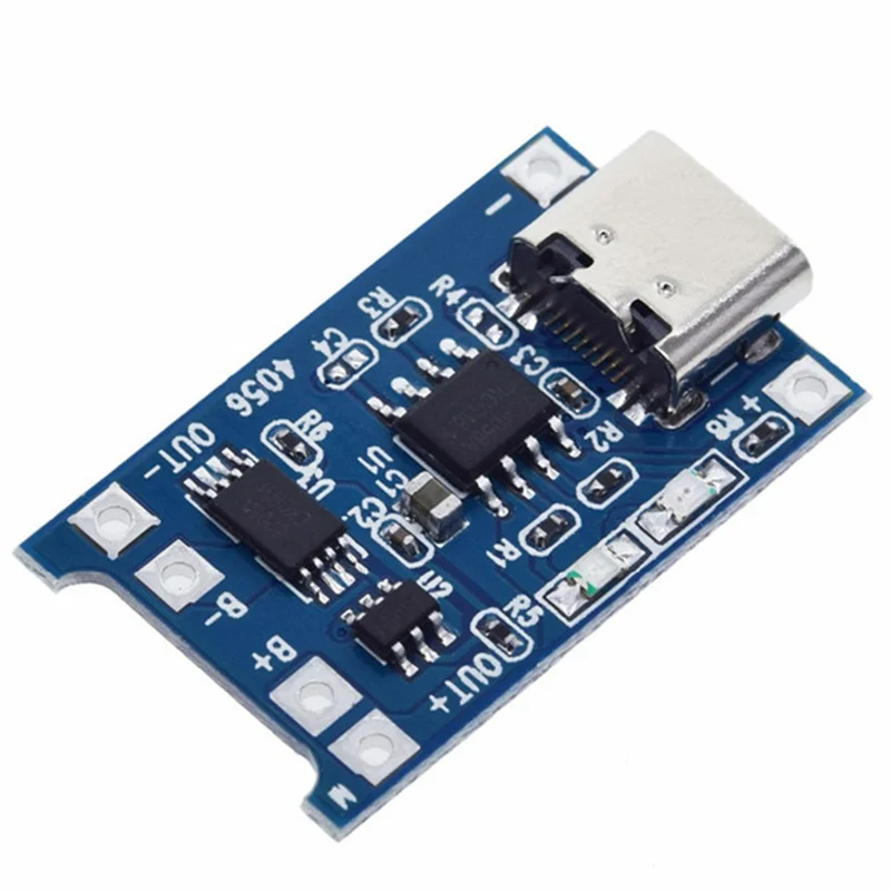 Mini Micro Type-c USB 5V 1A 18650 TP4056 Lithium Battery Charger Module Charging Board With Protection Dual Functions 1A Li-ion