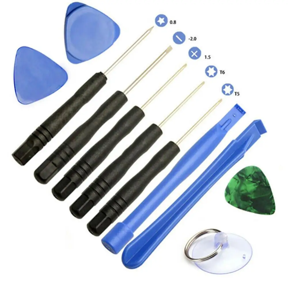 Phone 11Pcs Mobile Opening Pry Tools Kit Screwdriver Set for i6 5 5S SE