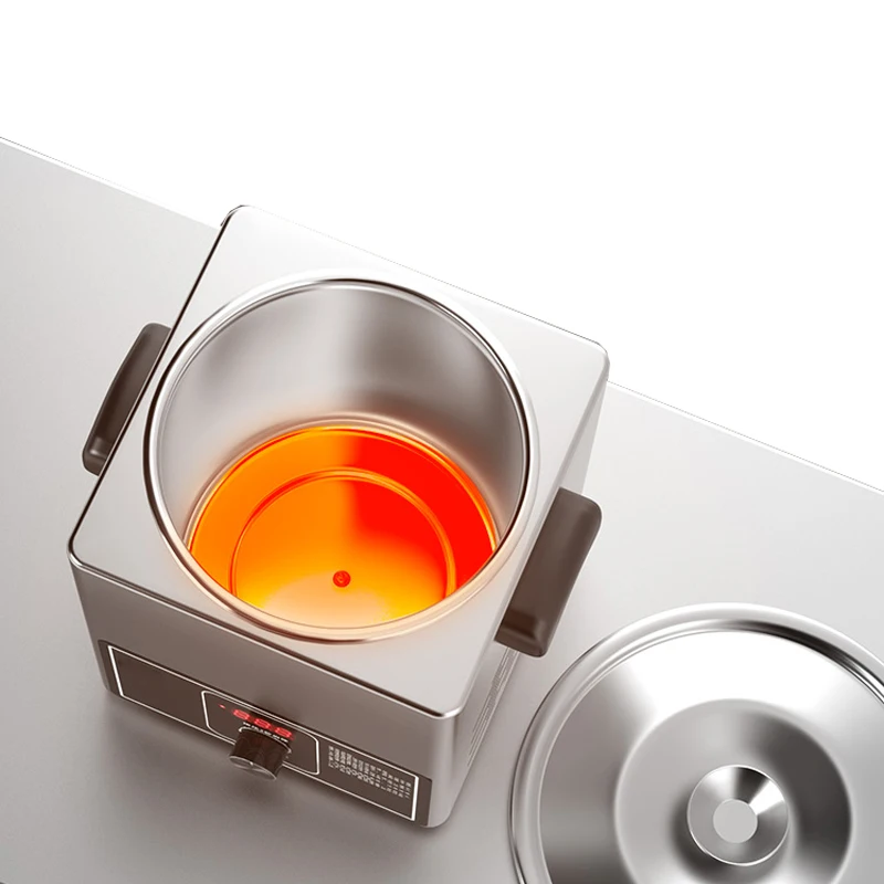 Calentador termostático comercial de 1500W para aceite caliente, máquina para frituras de fideos, repollo fermentado y pescado