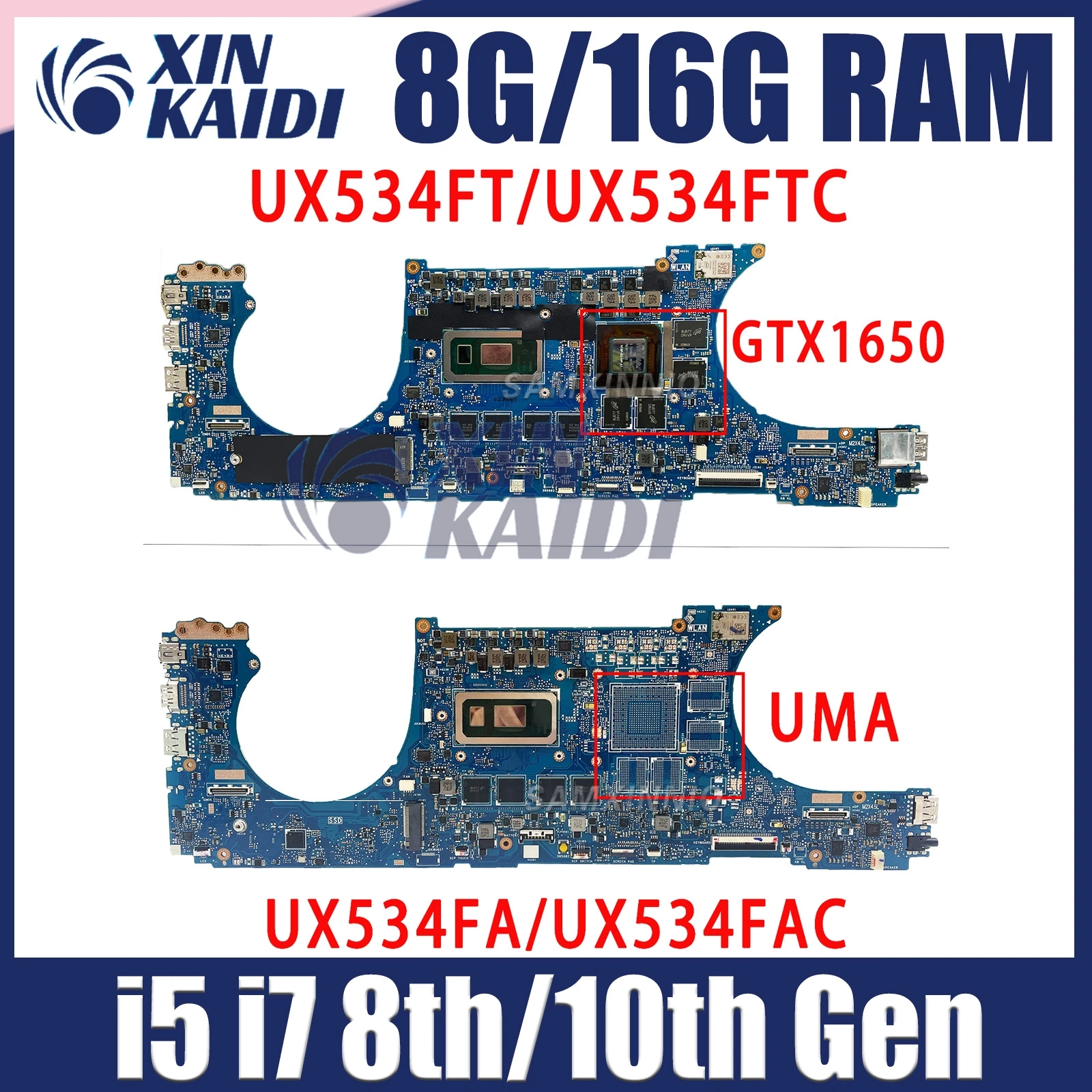 

Материнская плата ASUS Zenbook BX534FA BX534FAC BX533FAC RX534FAC UX534FB UX534FC UX534FTC UX534FAR UX534FT 100% протестировано