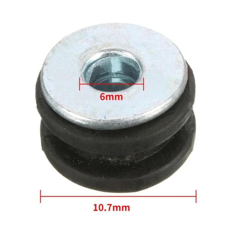 10pcs Motorcycle Modified Rubber Washer Shock Absorption General Rubber Buckle Bolt Assembly M6 Fairing Bolt Pressure Relief Pad