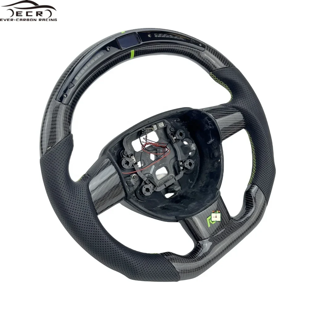 Ever-carbon Racing ECR Private Custom Car Steering Wheel for Ford Focus RS MK3 Carbine Fiber Steering Wheel Sports Carton Box