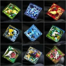 Pokemon Resin Keycaps All forms of Eevee Customized Micro-translucent Mechanical Keyboard DIY Keycaps Cute Keyboard Accessories