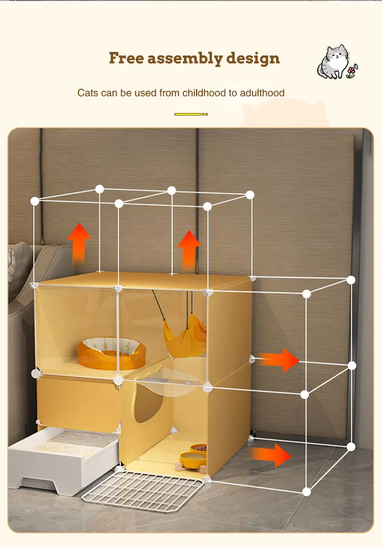 

Cat House Cat Cage Home Indoor Cat Villa