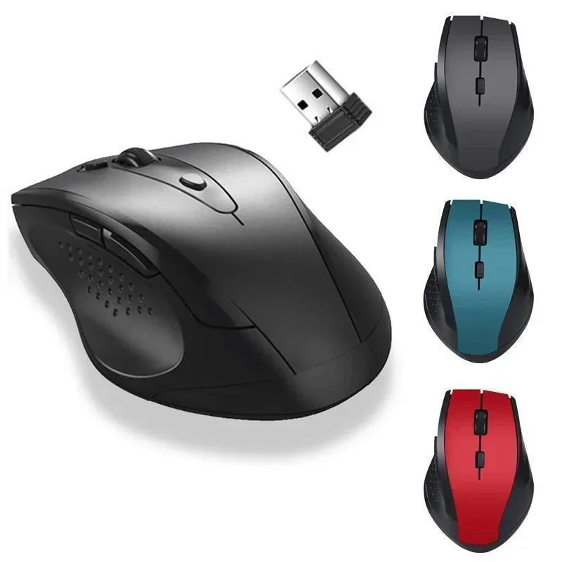 Ratón inalámbrico de 2,4 Ghz para ordenador, ratón para juegos de PC con receptor USB, accesorios para ordenador portátil