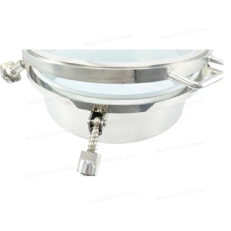 For Sanitary Large Glass Pressure Manhole Stainless Steel Visual Hand Hole Winemaking