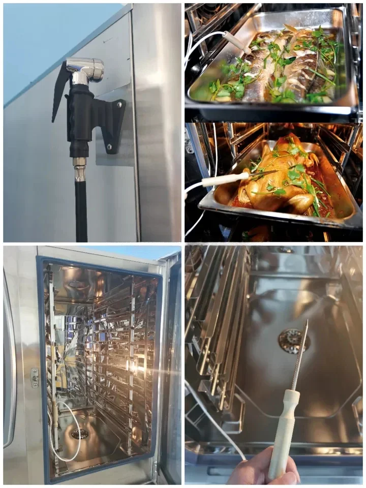 معدات المطبخ آلة خبز الخبز الكهربائية متعددة الوظائف فرن بخار كومبي للبيع