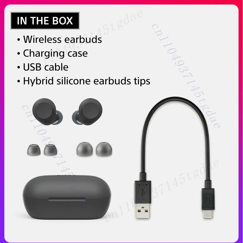 for Sony WF-C710N True Wireless Noise Cancelling Bluetooth In-Ear Headphones - Pink view 5