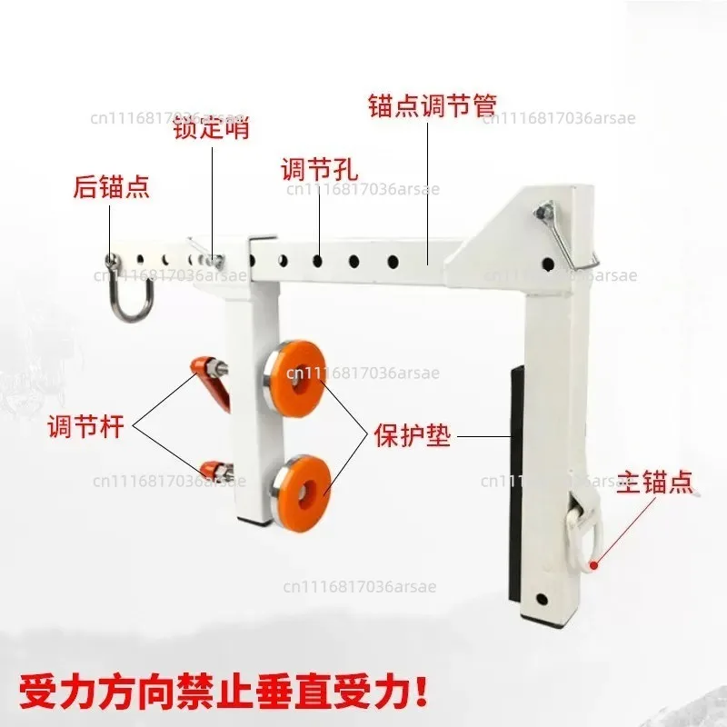 Railing Adjustable Non-penetrating Anchors, Reusable Railing Anchor Clamps
